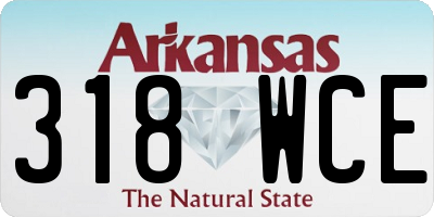 AR license plate 318WCE
