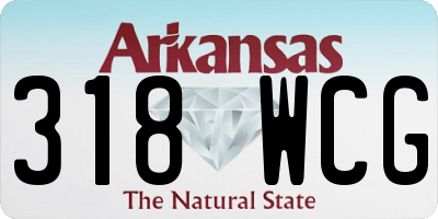 AR license plate 318WCG