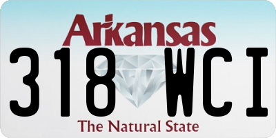 AR license plate 318WCI