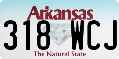 AR license plate 318WCJ