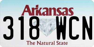 AR license plate 318WCN