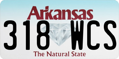 AR license plate 318WCS