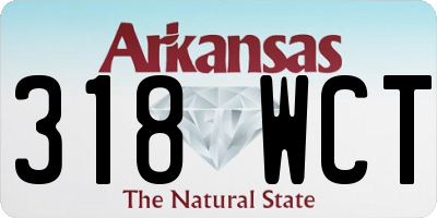 AR license plate 318WCT