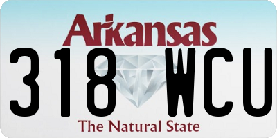 AR license plate 318WCU