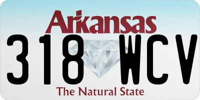 AR license plate 318WCV