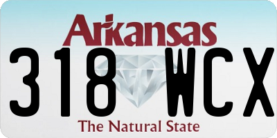 AR license plate 318WCX