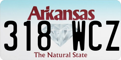 AR license plate 318WCZ