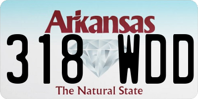 AR license plate 318WDD