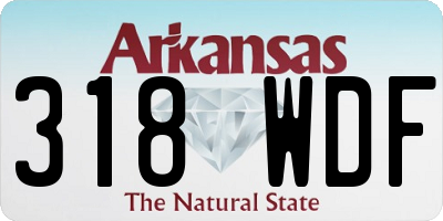 AR license plate 318WDF