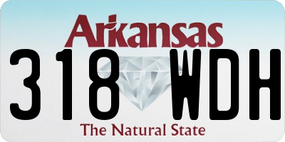 AR license plate 318WDH