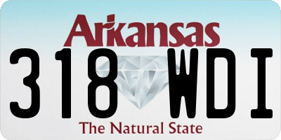 AR license plate 318WDI