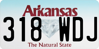 AR license plate 318WDJ