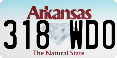 AR license plate 318WDO