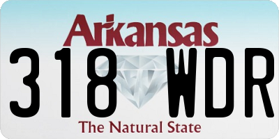 AR license plate 318WDR