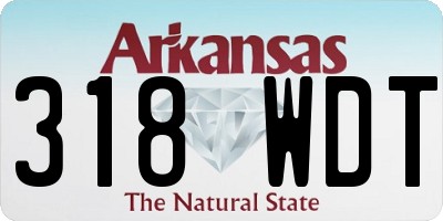 AR license plate 318WDT
