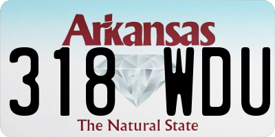 AR license plate 318WDU