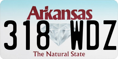 AR license plate 318WDZ