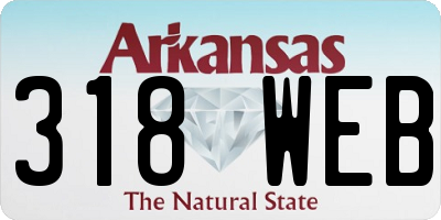 AR license plate 318WEB
