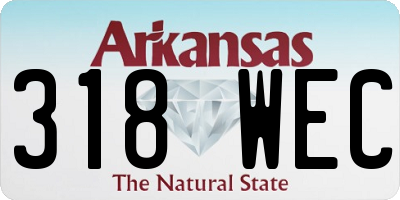 AR license plate 318WEC