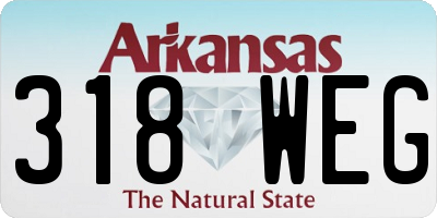 AR license plate 318WEG