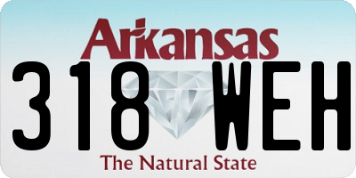 AR license plate 318WEH