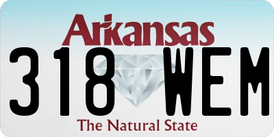 AR license plate 318WEM