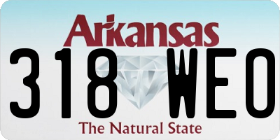 AR license plate 318WEO