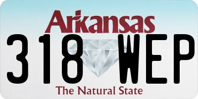 AR license plate 318WEP