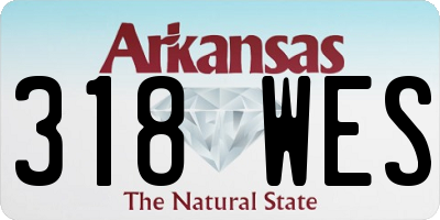 AR license plate 318WES
