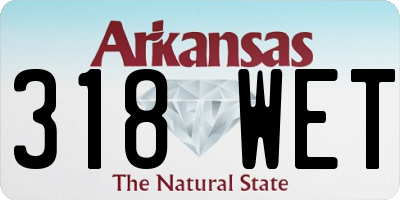 AR license plate 318WET