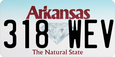 AR license plate 318WEV