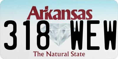AR license plate 318WEW