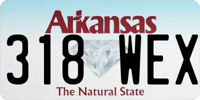 AR license plate 318WEX