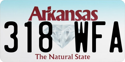 AR license plate 318WFA