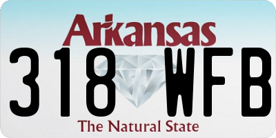 AR license plate 318WFB