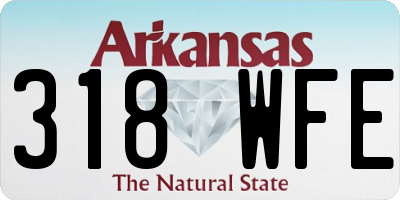 AR license plate 318WFE