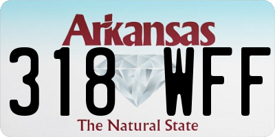 AR license plate 318WFF