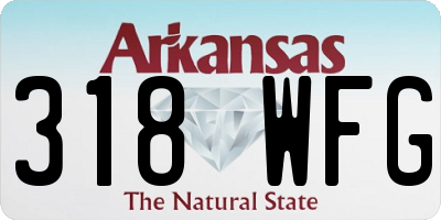 AR license plate 318WFG