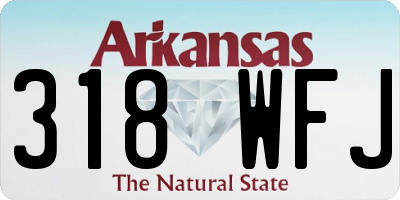 AR license plate 318WFJ
