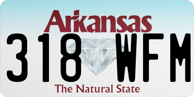 AR license plate 318WFM