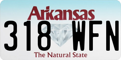 AR license plate 318WFN
