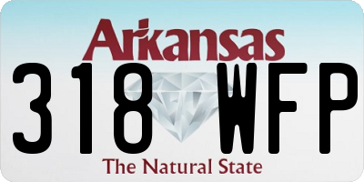 AR license plate 318WFP
