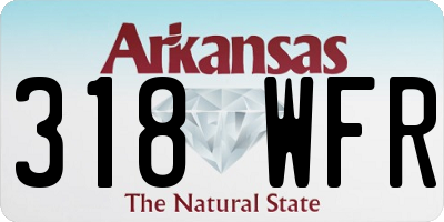 AR license plate 318WFR