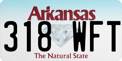 AR license plate 318WFT