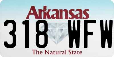 AR license plate 318WFW