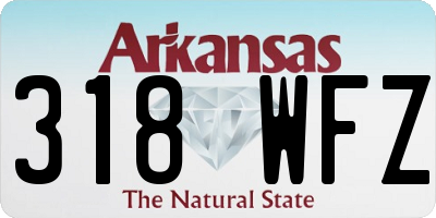 AR license plate 318WFZ