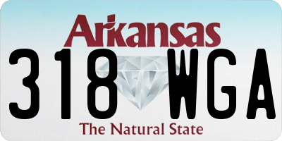 AR license plate 318WGA