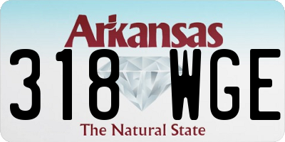 AR license plate 318WGE