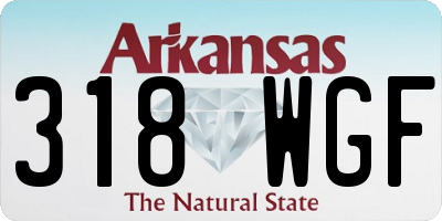 AR license plate 318WGF