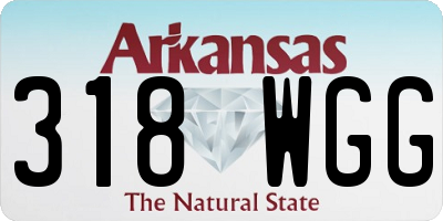 AR license plate 318WGG